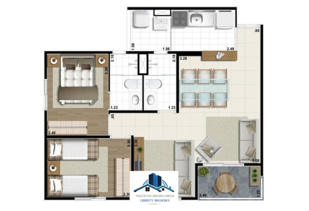 Imagem Apartamento com 2 Quartos à Venda, 60 m² em Jardim Vila Formosa - São Paulo