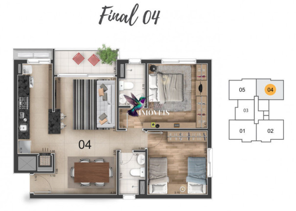 Imagem Apartamento com 2 Quartos à Venda, 77 m² em Centro - Canoas