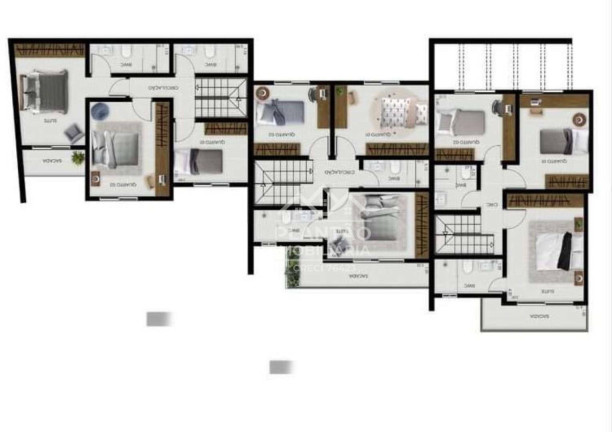 Foto do imóvel: Sobrado com 3 Quartos à Venda, 157 m² em Abranches - Curitiba