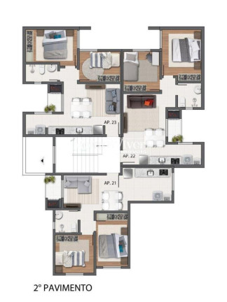Imagem Apartamento com 2 Quartos à Venda, 46 m² em Cruzeiro - São José Dos Pinhais
