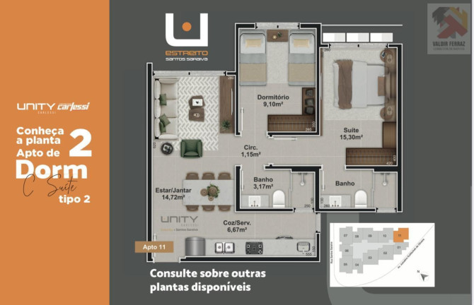 Imagem Apartamento com 2 Quartos à Venda, 63 m² em Estreito - Florianópolis