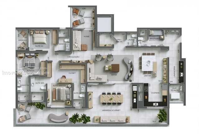 Imagem Apartamento com 3 Quartos à Venda, 283 m² em Jardim Ilhas Do Sul - Ribeirão Preto