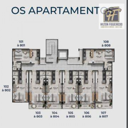 Apartamento com 1 Quarto à Venda, 21 m² em Intermares - Cabedelo