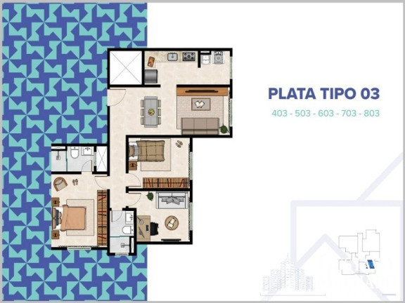 Imagem Apartamento com 2 Quartos à Venda, 67 m² em Jardim Belvedere - Volta Redonda