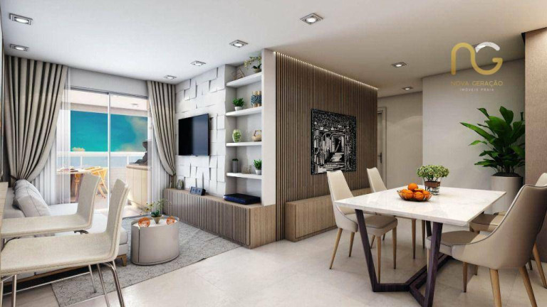 Imagem Apartamento com 2 Quartos à Venda, 73 m² em Canto Do Forte - Praia Grande