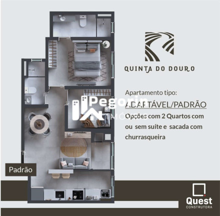 Imagem Apartamento com 2 Quartos à Venda, 47 m² em Alto Tarumã - Pinhais