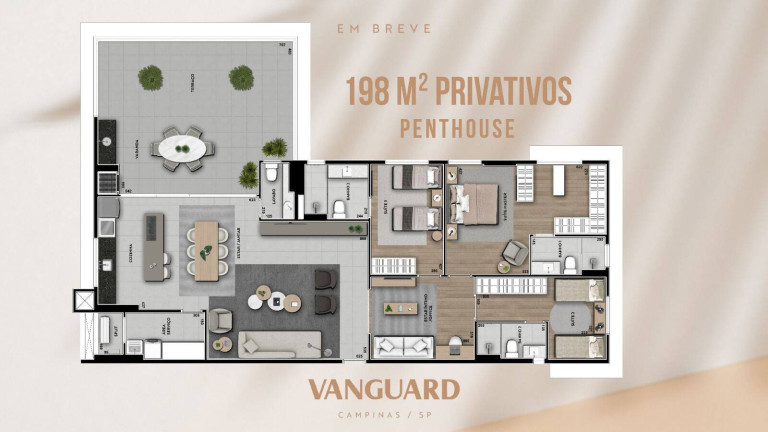 Imagem Apartamento com 2 Quartos à Venda, 68 m² em Chácara Da Barra - Campinas