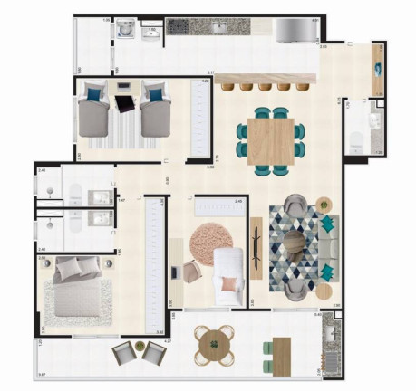 Imagem Apartamento com 3 Quartos à Venda, 115 m² em Ocian - Praia Grande