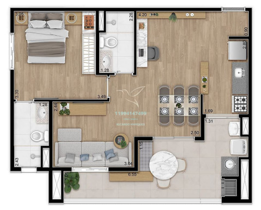 Apartamento com 2 Quartos à Venda, 62 m² em Lapa - São Paulo