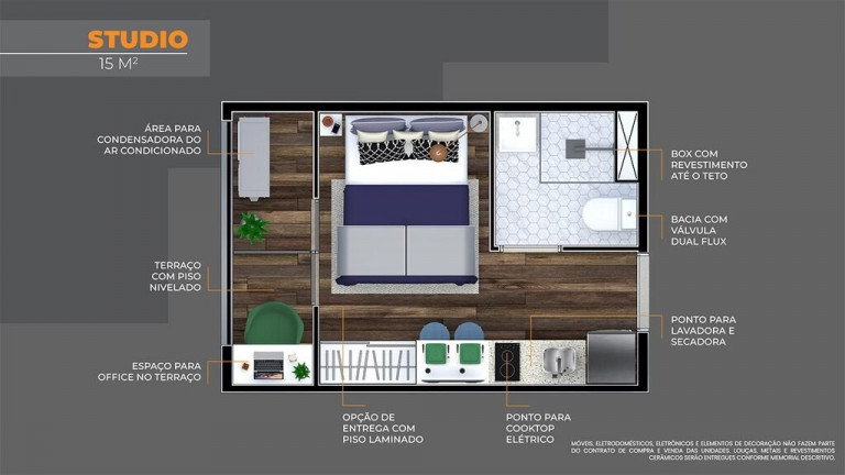 Imagem Apartamento com 1 Quarto à Venda, 31 m² em São Miguel - São Paulo