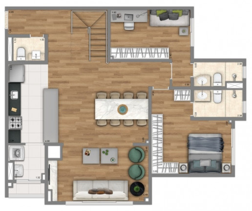 Imagem Apartamento com 2 Quartos à Venda, 73 m² em Jardim Itamarati - Campinas