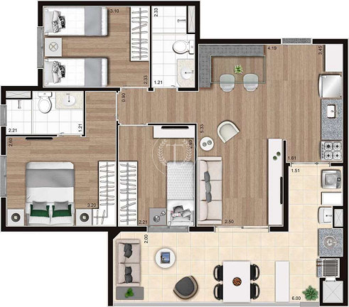 Imagem Apartamento com 3 Quartos à Venda, 38 m² em Vila Leopoldina - São Paulo