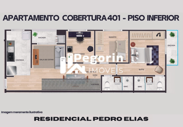Imagem Cobertura com 4 Quartos à Venda, 130 m² em Centro - Pinhais