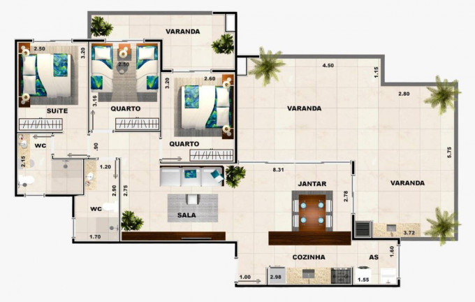 Imagem Apartamento com 2 Quartos à Venda,  em Itaguá - Ubatuba