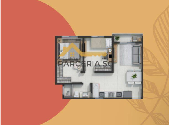 Imagem Apartamento com 2 Quartos à Venda, 48 m² em Sertão Do Maruim - São José