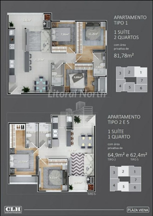 Imagem Apartamento com 2 Quartos à Venda, 62 m² em Nações - Balneário Camboriú