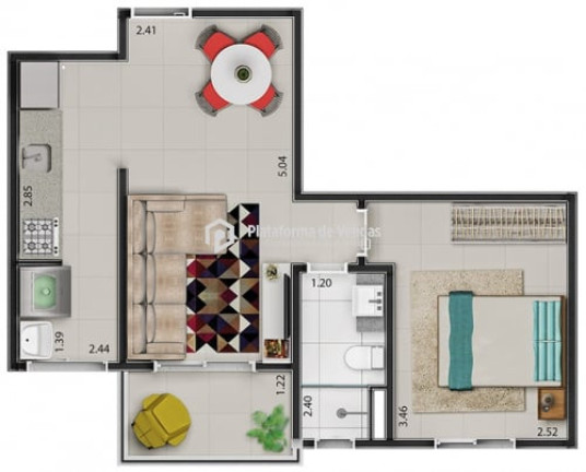 Apartamento com 1 Quarto à Venda, 41 m² em Jardim Avelino - São Paulo