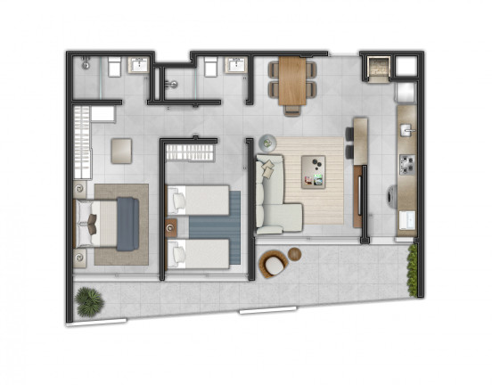 Imagem Apartamento com 2 Quartos à Venda, 149 m² em Centro - Torres