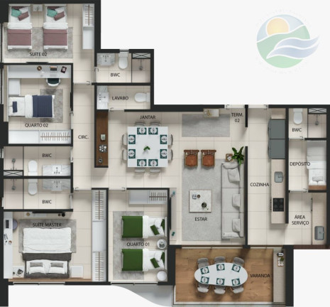 Imagem Apartamento com 4 Quartos à Venda, 131 m² em Boa Viagem - Recife