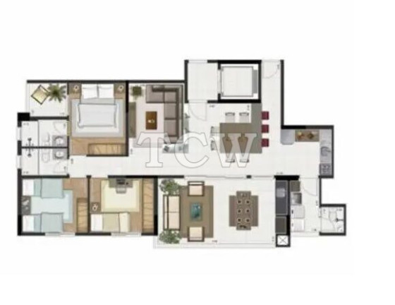 Imagem Apartamento com 3 Quartos à Venda, 103 m² em Moóca - São Paulo