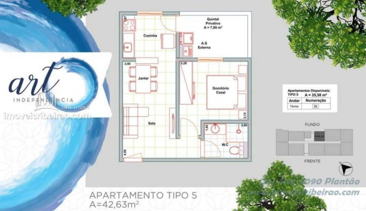Imagem Apartamento com 2 Quartos à Venda, 55 m² em Campos Elíseos - Ribeirão Preto