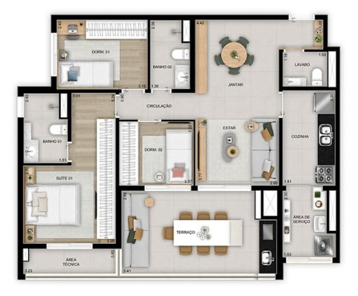 Apartamento com 2 Quartos à Venda, 75 m² em Vila Ema - São Paulo