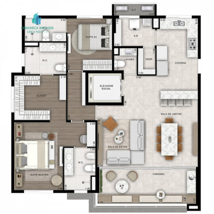 Imagem Apartamento com 3 Quartos à Venda, 129 m² em Cambuí - Campinas