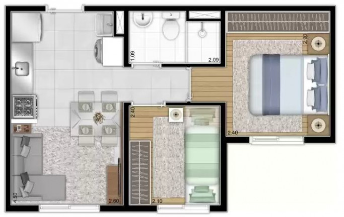 Apartamento com 1 Quarto à Venda, 26 m² em Sapopemba - São Paulo