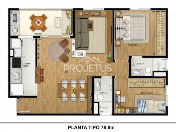 Imagem Apartamento com 3 Quartos à Venda, 79 m² em Parque Assunção - Taboão Da Serra