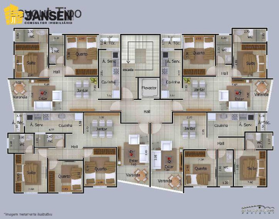 Imagem Apartamento com 2 Quartos à Venda, 60 m² em Intermares - Cabedelo