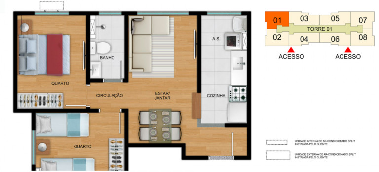 Imagem Apartamento com 2 Quartos à Venda, 43 m² em Itaquera - São Paulo