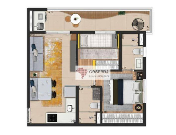 Imagem Apartamento com 2 Quartos à Venda, 92 m² em Vila Pompeia - São Paulo