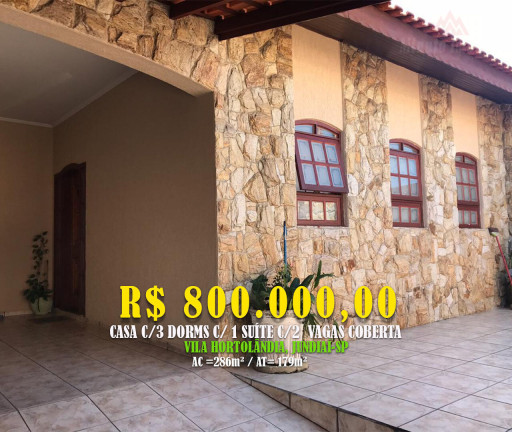 Imagem Casa com 3 Quartos à Venda, 179 m² em Cidade Luiza - Jundiaí