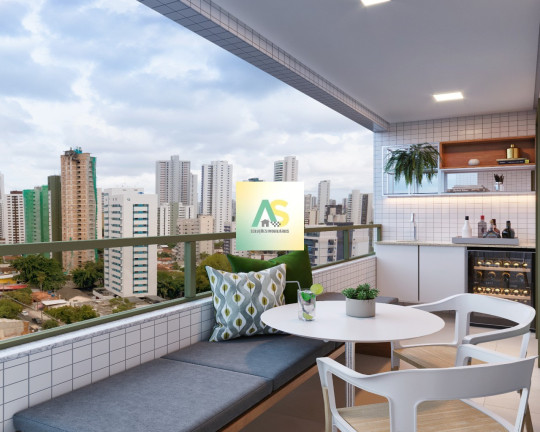 Apartamento com 3 Quartos à Venda, 71 m² em Várzea - Recife