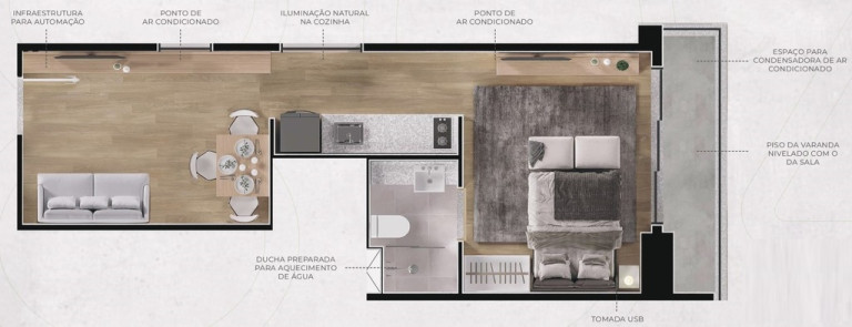 Apartamento à Venda, 28 m² em Jardins - São Paulo