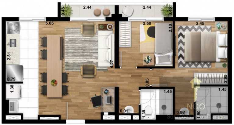 Apartamento com 2 Quartos à Venda, 39 m² em Vila Mazzei - São Paulo