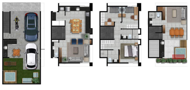 Imagem Casa de Condomínio com 2 Quartos à Venda, 217 m² em Brooklin Novo - São Paulo