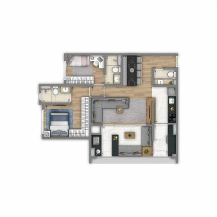 Apartamento com 2 Quartos à Venda, 72 m² em Vila Primavera - São Paulo