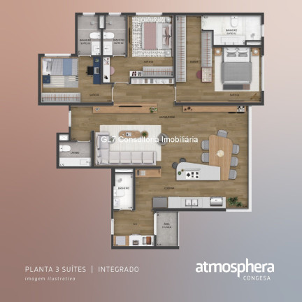 Imagem Apartamento com 2 Quartos à Venda, 67 m² em Jardim Dom Bosco - Indaiatuba