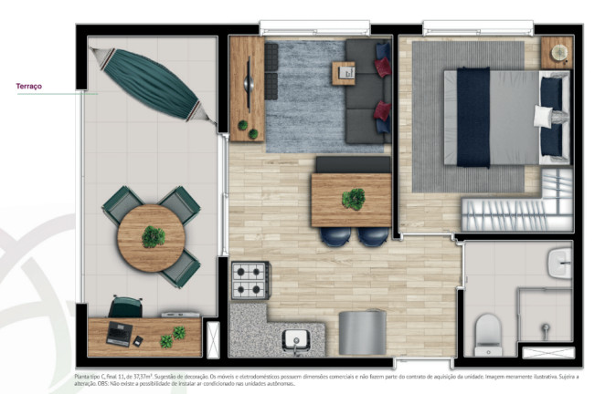 Imagem Apartamento com 2 Quartos à Venda, 37 m² em Vila Buarque - São Paulo