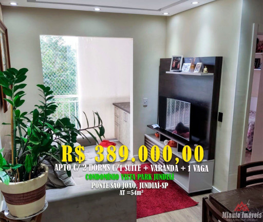 Imagem Apartamento com 2 Quartos à Venda, 54 m² em Vila Nambi - Jundiaí