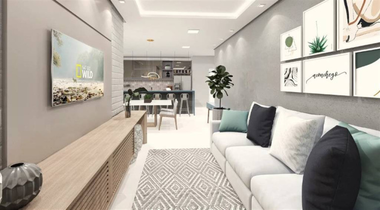 Imagem Apartamento com 2 Quartos à Venda, 80 m² em Ocian - Praia Grande