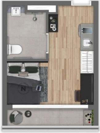 Imagem Apartamento com 1 Quarto à Venda, 62 m² em Vila Mariana - São Paulo