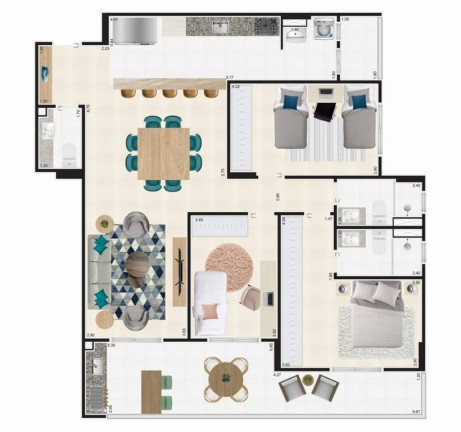 Imagem Apartamento com 3 Quartos à Venda, 115 m² em Ocian - Praia Grande