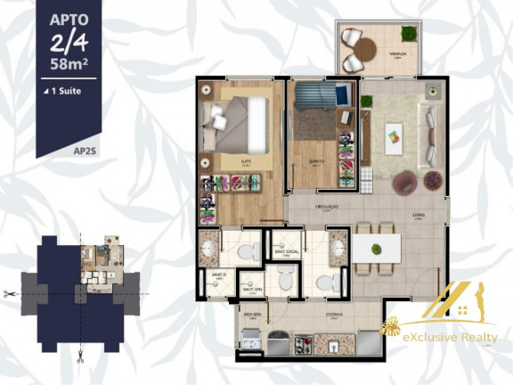 Imagem Apartamento com 3 Quartos à Venda, 68 m² em Palame - Esplanada