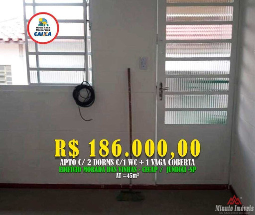 Imagem Apartamento com 2 Quartos à Venda, 45 m² em Morada Das Vinhas - Jundiaí