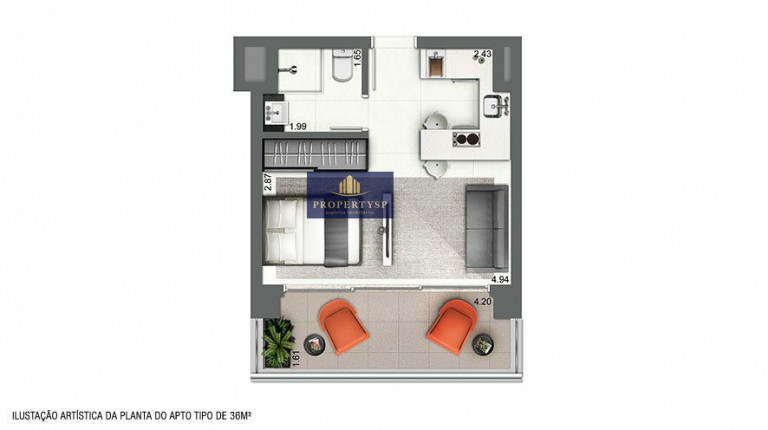 Imagem Apartamento com 1 Quarto à Venda, 36 m² em Pinheiros - São Paulo