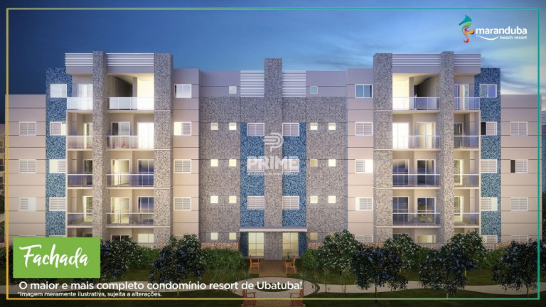 Apartamento com 2 Quartos à Venda, 58 m² em Maranduba - Ubatuba