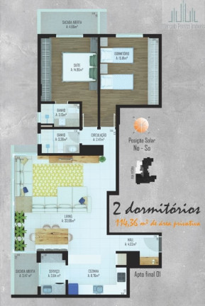 Imagem Apartamento com 2 Quartos à Venda, 105 m² em Cidade Alta - Bento Gonçalves