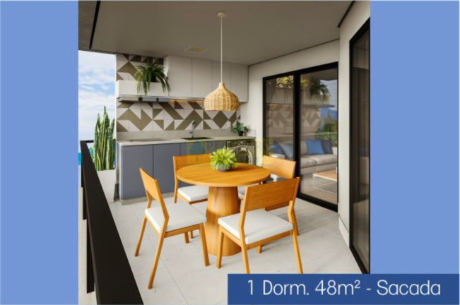 Imagem Apartamento com 1 Quarto à Venda, 48 m² em Praia Das Palmeiras - Caraguatatuba